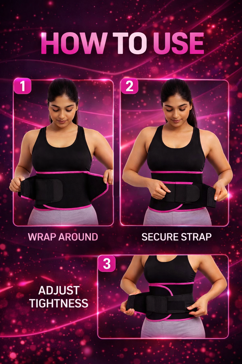 Sweat & Shape Waist Trimmer Belt